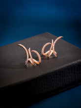 Yellow Chimes rose gold stud earrings - lightweight everyday wear
